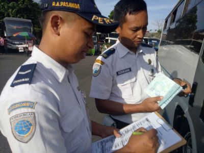 Kegiatan Ramp Check Terminal Banjarnegara 4 Juli 2018