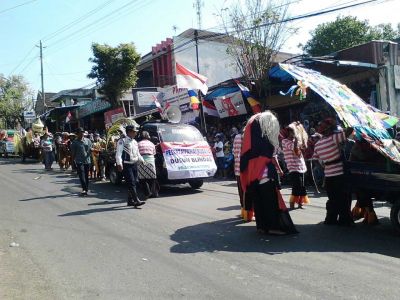PAM Karnaval peringatan HUT RI ke 72 di Terminal Pracimantoro