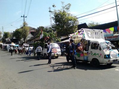 PAM Karnaval peringatan HUT RI ke 72 di Terminal Pracimantoro
