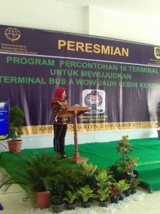 Peresmian Program Percontohan 16 Terminal Bus Tipe A